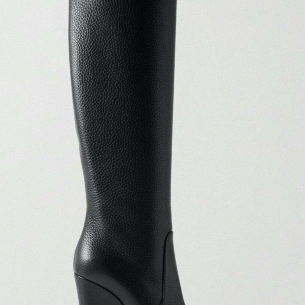 Christian Louboutin Tall SUEDE Wedge boot.